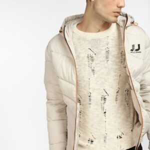 BEIGE RIPPED PULLOVER