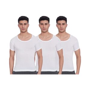 Rupa Frontline Men's Solid Vest (Pack of 3)