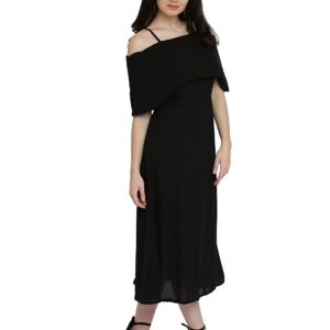 Miss Chase Women's Pink Off Shoulder Midi Skater Dress